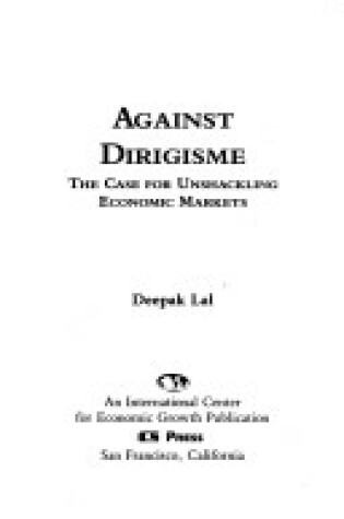 Cover of Against Dirigisme
