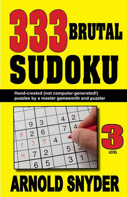 Book cover for 333 Brutal Sudoku