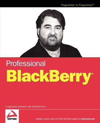 Book cover for Professional BlackBerry
