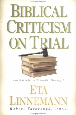 Cover of Biblical Criticism on Trial