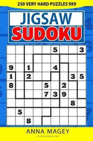 Cover of 250 Very Hard Jigsaw Sudoku Puzzles 9x9