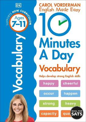 Cover of 10 Minutes A Day Vocabulary, Ages 7-11 (Key Stage 2)