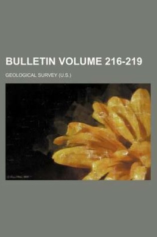 Cover of Bulletin Volume 216-219