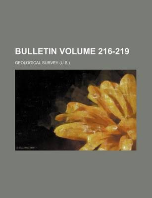 Book cover for Bulletin Volume 216-219