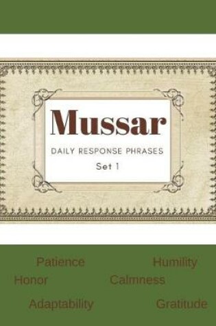 Cover of Mussar Daily Response Phrases - Set 1