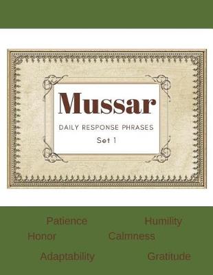 Book cover for Mussar Daily Response Phrases - Set 1