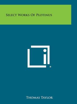 Book cover for Select Works of Plotinus