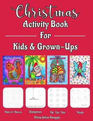 Book cover for Christmas Activity Book For Kids and Grown-Ups