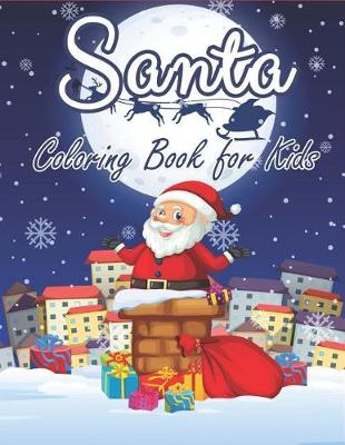 Book cover for Santa Coloring Book for Kids