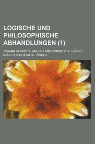 Cover of Logische Und Philosophische Abhandlungen (1)