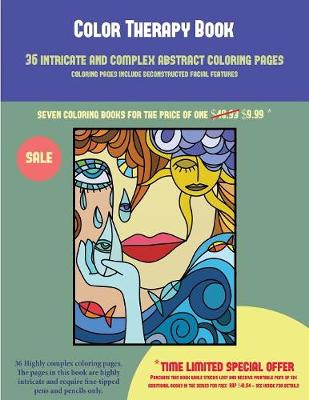 Cover of Color Therapy Book (36 intricate and complex abstract coloring pages)