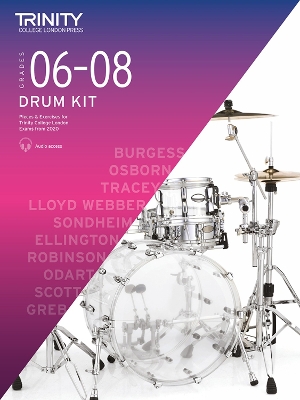 Book cover for Trinity College Drum Kit Grades 6-8