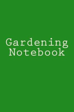 Cover of Gardening Notebook