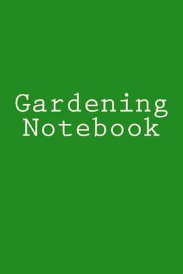 Book cover for Gardening Notebook