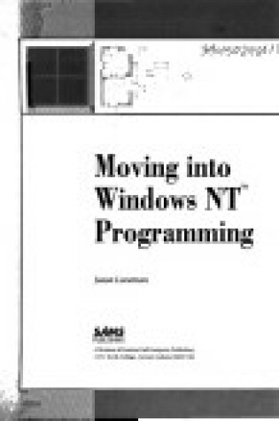 Cover of Moving into Windows NT Programming