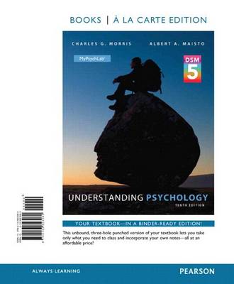 Book cover for Understanding Psychology with Dsm5 Update, Books a la Carte Edition Plus Mypsychlab with Pearson Etext