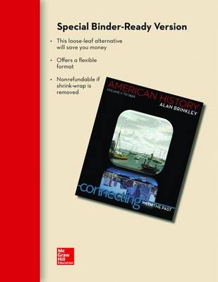 Book cover for Looseleaf American History, Volume 1 with Connect 1-Semester Access Card