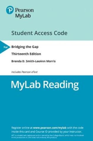 Cover of NEW MyLab Reading with Pearson eText -- Access Card -- for Bridging the Gap