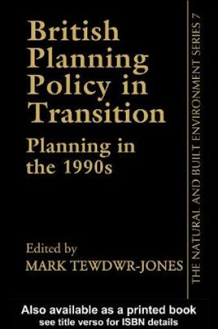 Cover of British Planning Policy