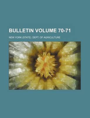 Book cover for Bulletin Volume 70-71