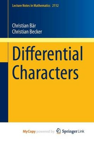 Cover of Differential Characters