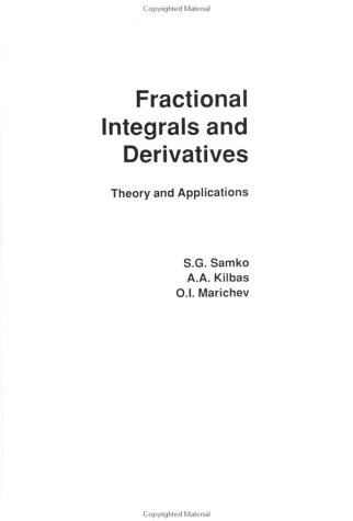 Book cover for Fractional Integrals and Derivatives