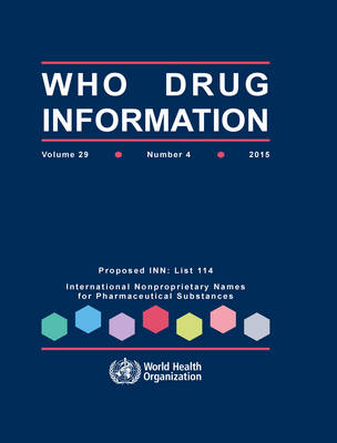 Book cover for WHO Drug Information  Vol. 29 No. 4  2015