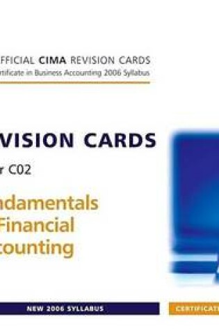 Cover of Cima Revision Cards: Fundamentals of Financial Accounting