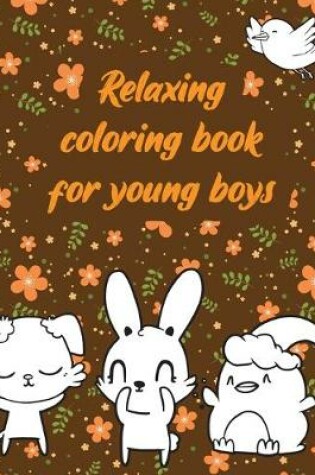 Cover of Relaxing coloring book for young boys