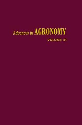 Cover of Advances in Agronomy Volume 41