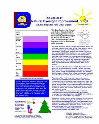 Book cover for The Basics of Natural Eyesight Improvement - A Little Book For Fast Clear Vision