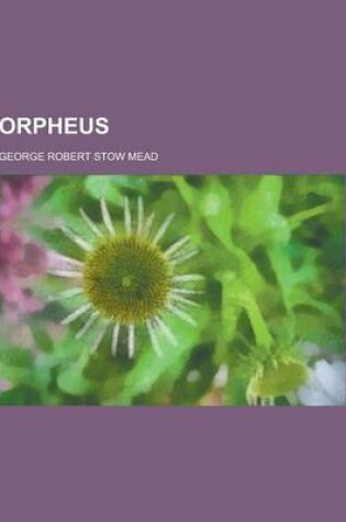 Cover of Orpheus