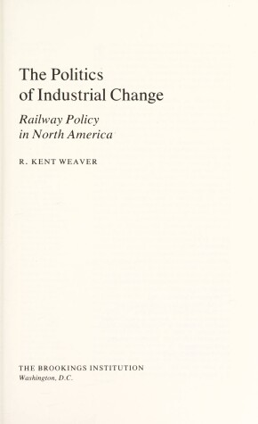 Book cover for The Politics of Industrial Change