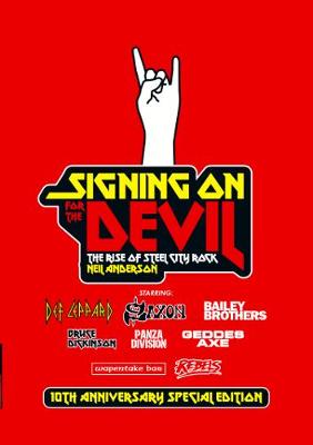 Book cover for Signing On For The Devil - the Rise of Steel City Rock