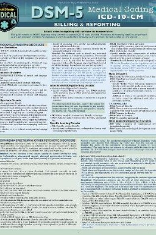 Cover of DSM 5 Medical Coding