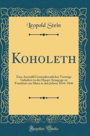 Cover of Koholeth