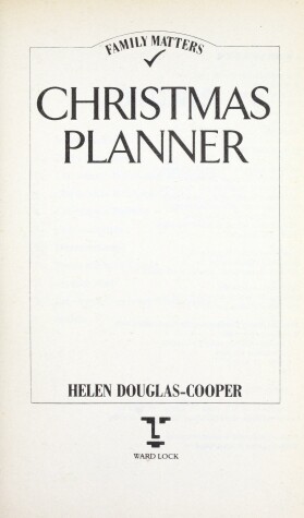 Book cover for Christmas Planner