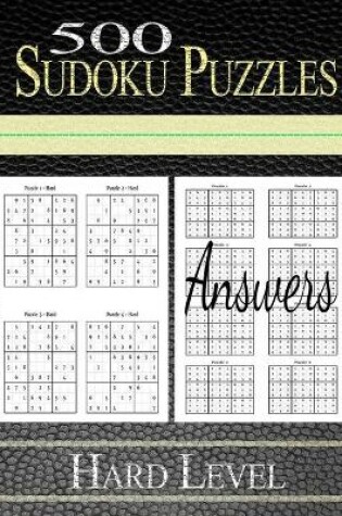 Cover of 500 Sudoku Puzzles Hard Level