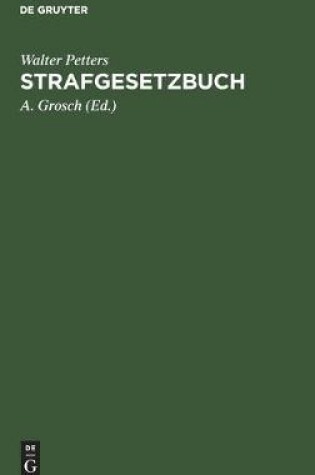 Cover of Strafgesetzbuch