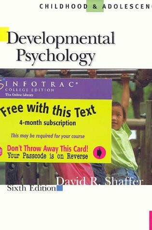 Cover of Developmental Psychology