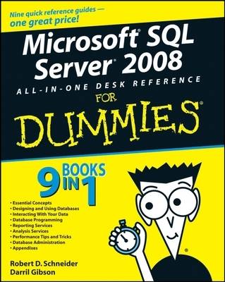 Cover of Microsoft SQL Server 2008 All–in–One Desk Reference For Dummies