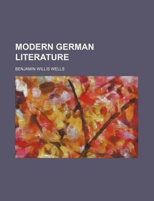 Book cover for Modern German Literature