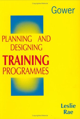 Book cover for Planning and Designing Training Programmes