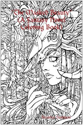 Book cover for "The Masked Beauty:" A Fantasy Novel Coloring Book Features 100 Coloring Pages of Masked Beautiful Women Creative Art Designs for Relaxation (Adult Coloring Book)