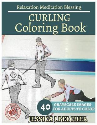 Book cover for Curling Coloring Book for Adults Relaxation Meditation Blessing