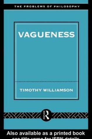 Cover of Vagueness