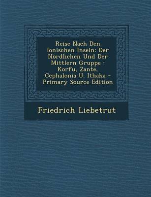 Book cover for Reise Nach Den Ionischen Inseln