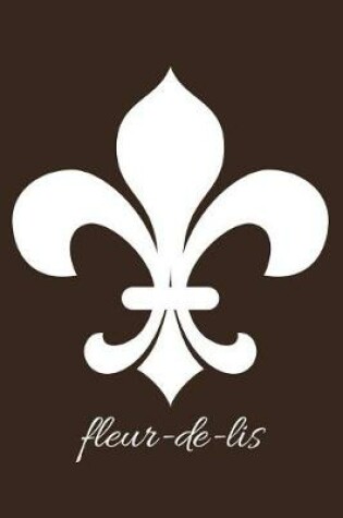 Cover of fleur-de-lis - Chocolate Lined Notebook with Margins