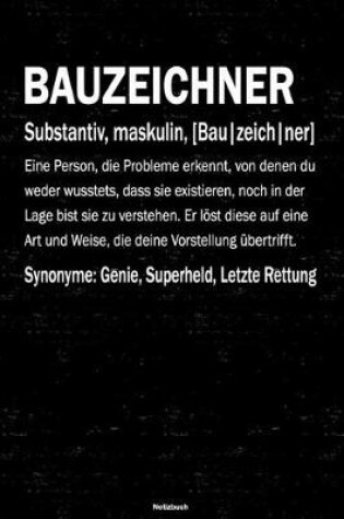 Cover of Bauzeichner Notizbuch