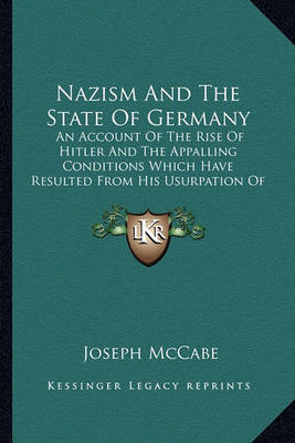 Book cover for Nazism and the State of Germany